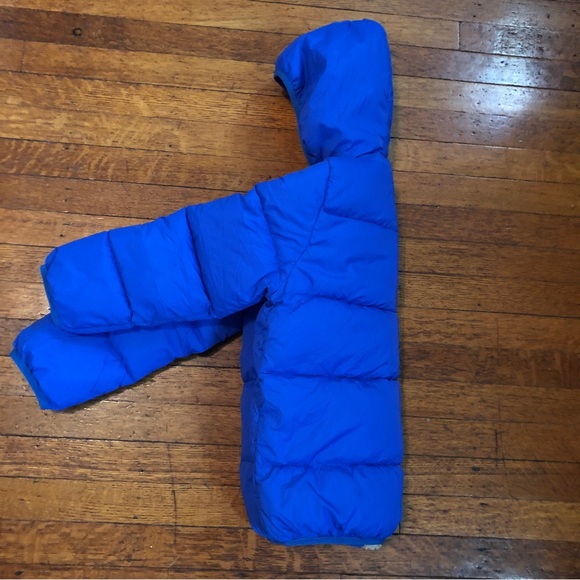 New Kimjun Unisex Blue Quilted Puffer Coat Lined W/Warm Faux Soft Fur Size 6-7 - Picture 12 of 12